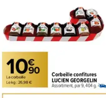 Carrefour Market Corbeille Confitures lucien Georgelin offre