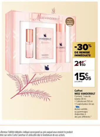 Coffret Miss Vanderbilt