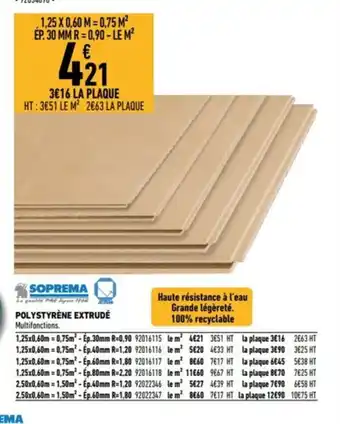 Brico Cash Polystyrène extrudé offre