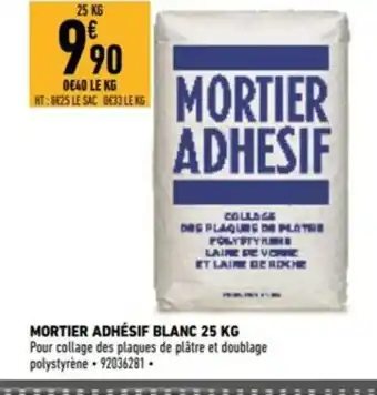 Brico Cash Mortier Adhesif blanc 25kg offre