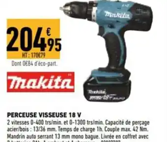 Brico Cash Perceuse Visseuse 18V offre