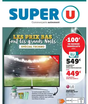 Super U LG Téléviseur Nanocell 4k 50 offre