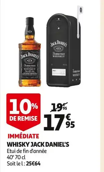 Auchan Supermarché Jack daniel's whisky offre
