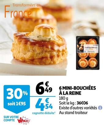 Auchan 6 mini-bouchées à la reine offre