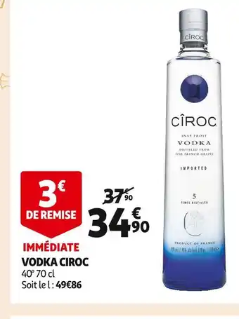 Auchan Supermarché Ciroc vodka offre