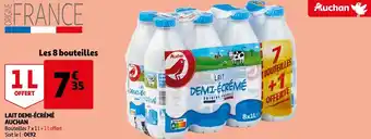 Auchan Auchan lait demi-écrémé offre