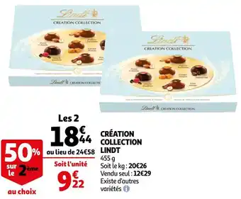 Auchan Lindt création collection offre