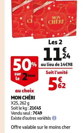 Auchan Supermarché Ferrero mon chéri offre