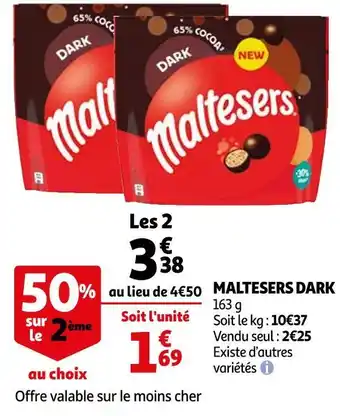 Auchan Maltesers maltesers dark offre