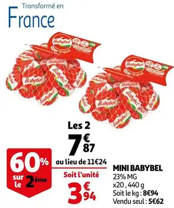 Auchan Babybel mini babybel offre