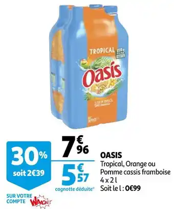 Auchan Oasis oasis offre