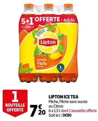 Auchan Lipton ice tea offre