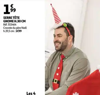 Auchan Serre tête gnome h.30 cm offre