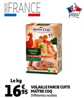 Auchan Maître coq volaille farcie cuite offre