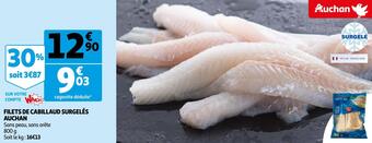 Auchan Auchan filets de cabillaud surgelés offre