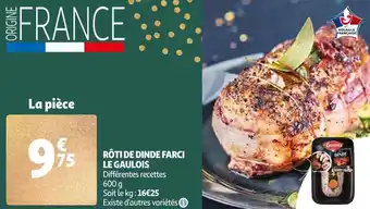 Auchan Le gaulois rôti de dinde farci offre