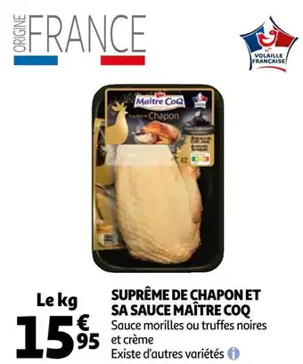 Auchan Maître coq suprême de chapon et sa sauce offre