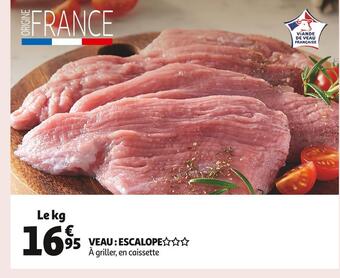 Auchan Supermarché Veau : escalope offre