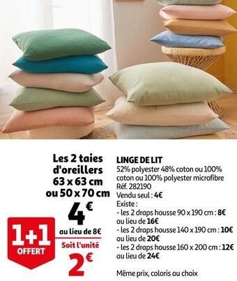 Auchan Linge de lit offre