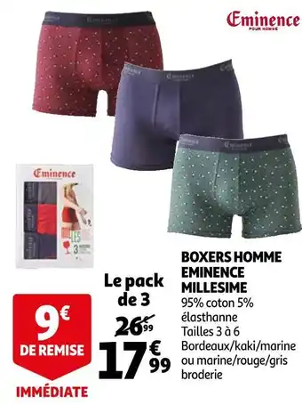 Eminence boxers homme millesime