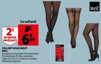 Auchan Well collant magic night offre