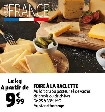 Auchan Foire à la raclette offre