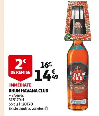 Auchan Supermarché Havana club rhum offre