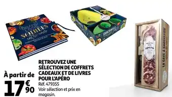 Auchan Retrouvez une sélection de coffrets cadeaux et de livres pour l'apéro offre
