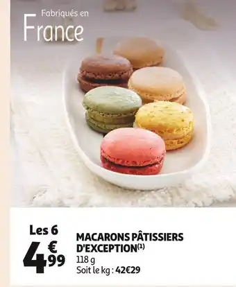 Auchan Supermarché Macarons pâtissiers d'exception offre