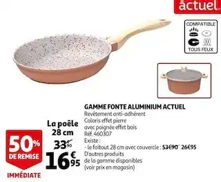 Auchan Actuel gamme fonte aluminium offre