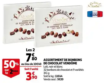 Auchan Vendôme assortiment de bonbons de chocolat offre