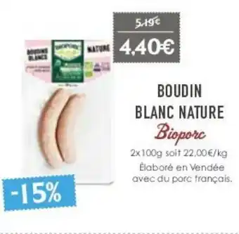 Naturalia Boudin blanc nature offre