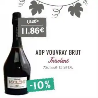 Naturalia Aop vouvray brut offre