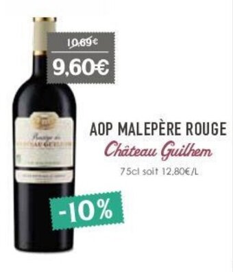 Naturalia Aop malepère rouge offre