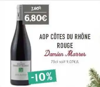 Naturalia Aop côtes du rhône rouge offre