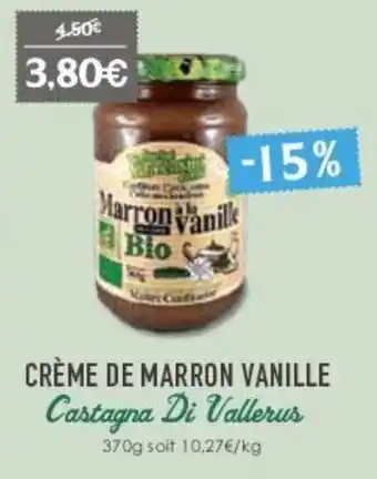 Naturalia Crème de marron vanille offre