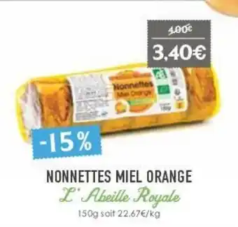 Naturalia Nonnettes miel orange offre