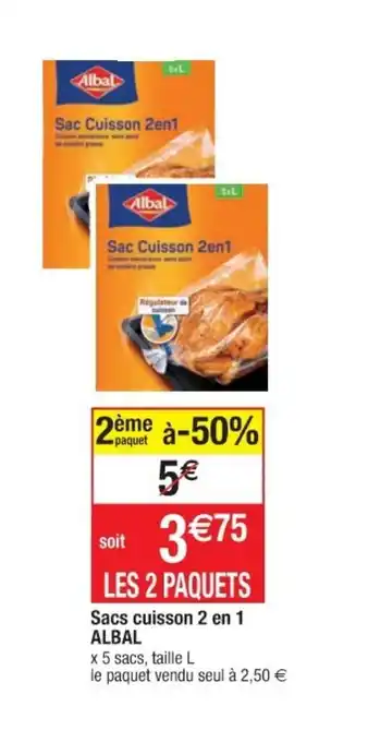 Sacs cuisson 2 en 1 ALBAL