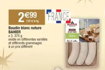 Cora x Carrefour Boudin blanc nature BAHIER offre