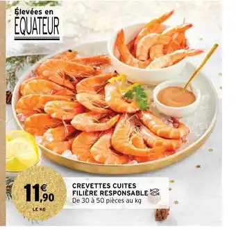 Intermarché Crevettes Cuites Filiere Responsable offre