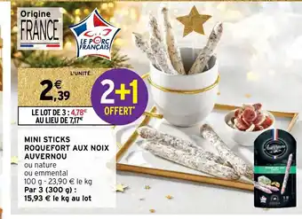 Intermarché Mini Sticks Roquefort Aux Noix Auvernou offre