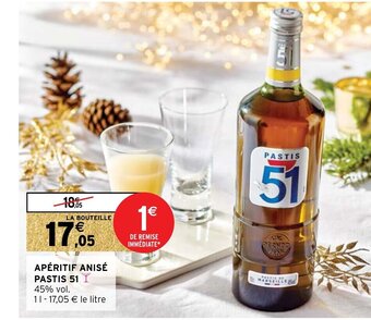 Intermarché Aperitif Anise Pastis 51 offre