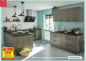 Castorama Cuisine Chia Décor Chêne Grisé Selon Plan Type offre