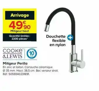 Castorama Mitigeur Perilla Cooke & Lewis offre