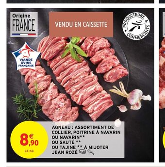 Agneau Assortiment de Collier Poitrine a Navarin ou Navarin Ou Saute Ou Tajine a Mijoter Jean Roze