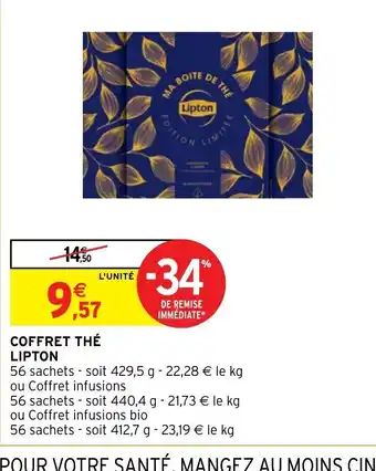 Intermarché Coffret The Lipton offre