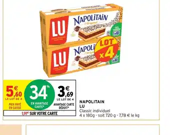 Intermarché Napolitain Lu offre
