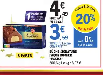Bûche Signature Facon Rocher Eskiss