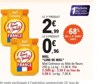 E.Leclerc Miel Lune de Miel offre