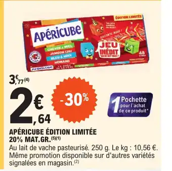 E.Leclerc Apericube Edition Limitee 20% Mat gr offre